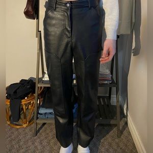 ARITZIA VEGAN LEATHER PANTS